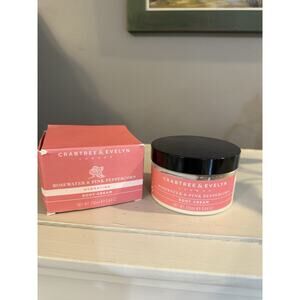 NIB Crabtree & Evelyn Rosewater Pink Peppercorn Body Cream 8.64oz 250ml